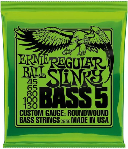 Encordado Bajo Ernie Ball 45-130 5c Slinky Musica Pilar