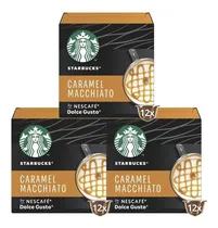 Comprar 3 Cajas X12 Capsulas Dolce Gusto Starbucks Caramel Macchiato
