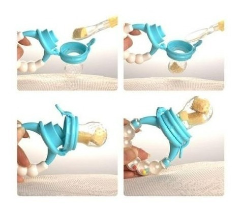 Imagen 5 de 5 de Chupón Sonaja Bebes Fruta, Alimentos Papilla Con Su Seguro.