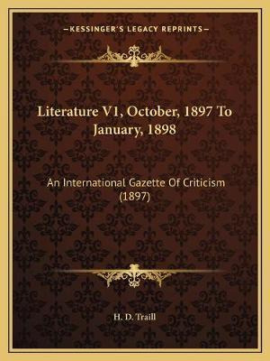 Libro Literature V1, October, 1897 To January, 1898 : An ...