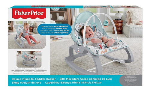 Imagen 6 de 9 de Silla Mecedora Plegable Fisher Price Para Bebés - Niños