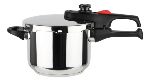 Olla A Presión Super Rápida De Acero Inoxidable 6l Plateada