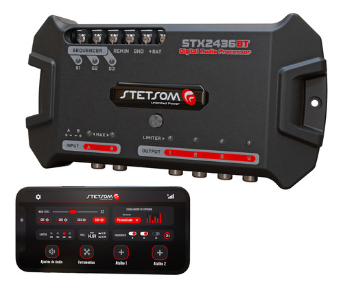 Procesador Digital De Audio Con Bluetooth Stetsom Stx 2436