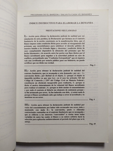 Modelo De Demanda Contra Banamex Y Escrito De Consignación P | MercadoLibre