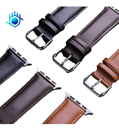 Imagen 7 de 10 de Correa Extensible Piel+mica Para Apple Watch Elegante Luxury
