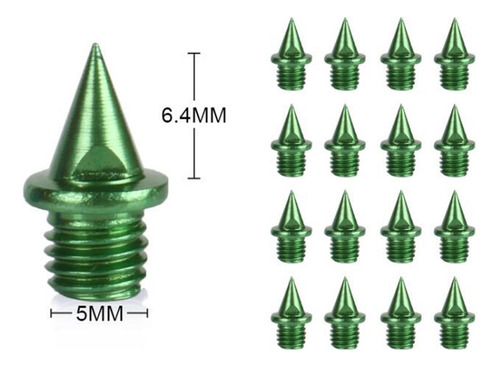 60x Clavos Para Zapatas De Pista Con Llave, De Verde