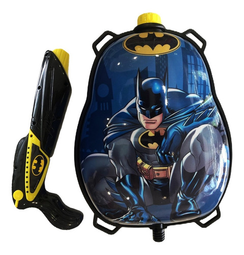 Pistola De Agua Con Mochila Batman Dc Oficial