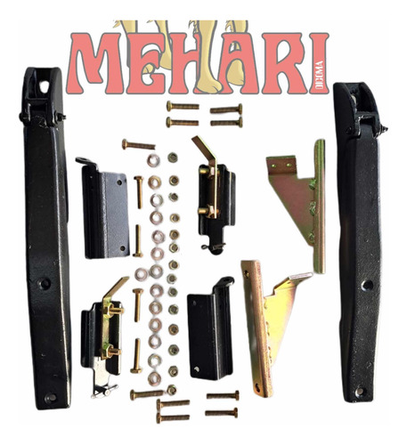 Juego Herrajes Bisagras P/ Medias Puertas Citroen Mehari