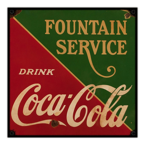 #118 - Cuadro Decorativo Vintage / Coca Cola No Chapa Cartel