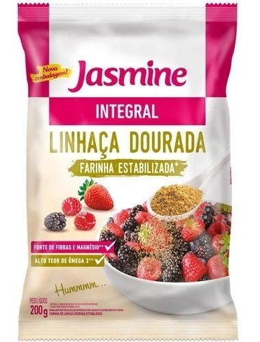 Farinha De Linhaça Dourada Jasmine Estabilizada P 200g 6un