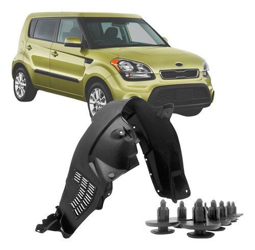 Lameiro Kia Soul 2010 2011 2012 2013 2014 + Grampos Direito