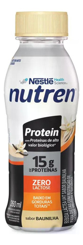 Nutren Protein Sabor Baunilha Kit 3 Unidades De 260ml Cada