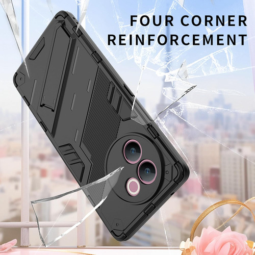 Funda Punk Uso Rudo Carcasa Para Oneplus Ace 3v +mica Rojo Oneplus Ace 3v
