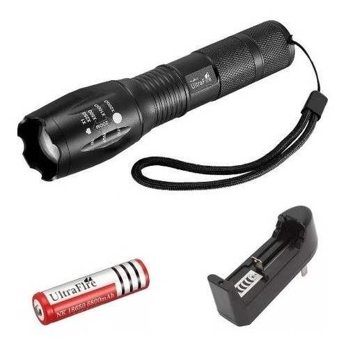 Linterna Cree Led Tactica Xmlt6 + Pila + Cargador