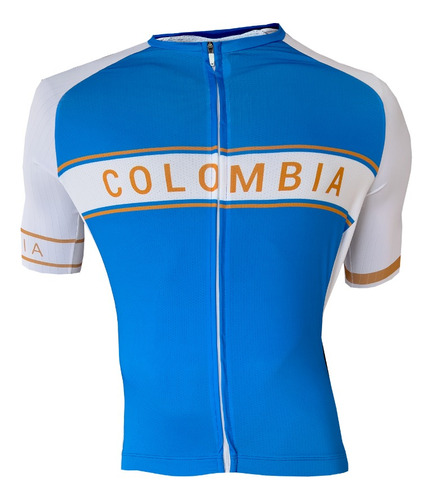 Jersey Linea Pro Colombia Azul Ciclismo Ruta Mtb 