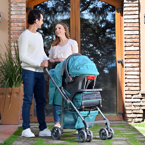 Carriola Con Portabebe Prinsel Reversible Oviedo Gris Gris