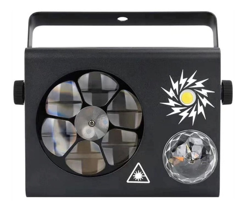 Efecto Led Disco 4 En 1 Magic Ball+1strober+6gobos+laser Rg