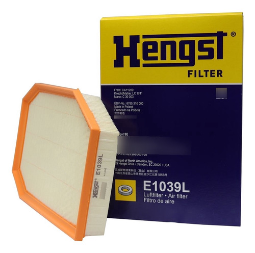 Filtro De Ar Hengst E1039l Bmw 523i, 528i, 530i - Cód.10014