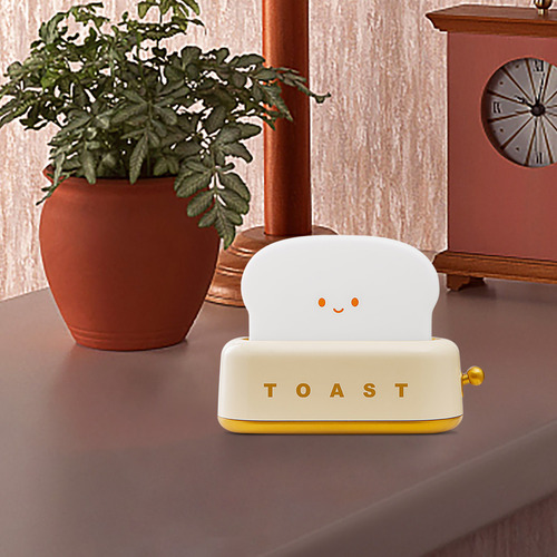 Candeeiro De Mesa Bread Machine Night Usb Charging Dimming L