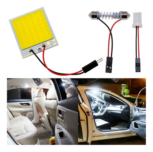 Luz De Salon Led Blanco Grande Regulable Auto Camioneta