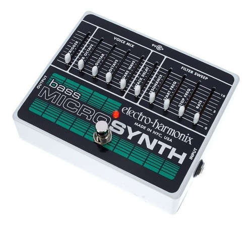 Imagen 2 de 5 de Pedal de efecto Electro-Harmonix Bass Micro Synth blanco