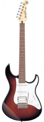 Guitarra elétrica Yamaha 112j Pacifica Old Violin Sunburst Cor: marrom, material de escala, orientação da mão, mão direita