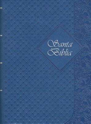 Santa Biblia Bolsillo Con Indice Azul