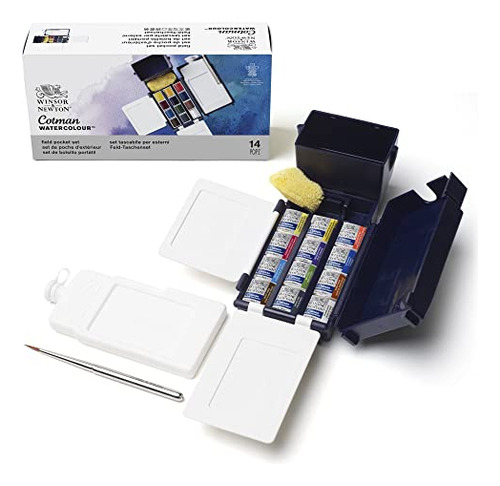 Set de acuarelas Winsor & Newton Cotman Field Box de 12 colores