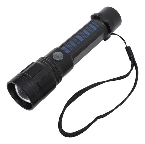 Lanterna Com Zoom Led De 3 Modos Usb Ou Design Solar Brilhan