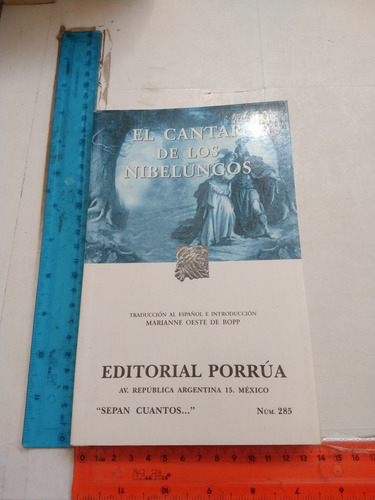 El Cantar De Los Nibelungos Editorial Porrúa