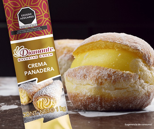 Crema Pastelera Diamante Vainilla Horneable Manga Paq. 10 Kg
