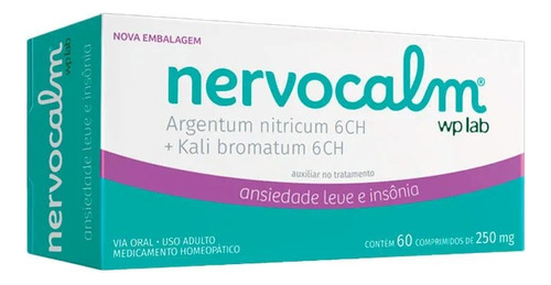 Nervocalm - 20 Comprimidos Kit/c 3 Sem Sabor