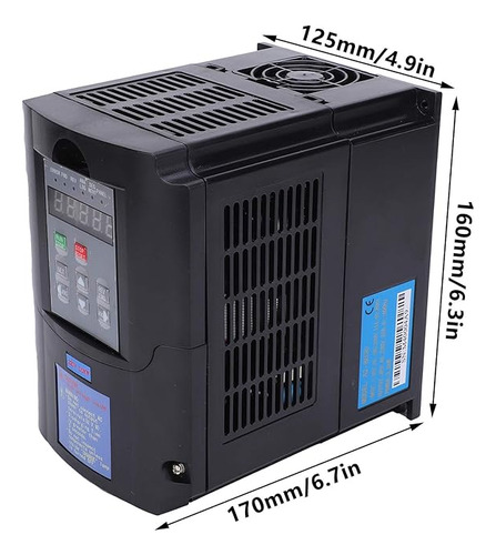 Inversor Vfd Isacon 7.5kw 10hp 220v Monofásico A Trifásico