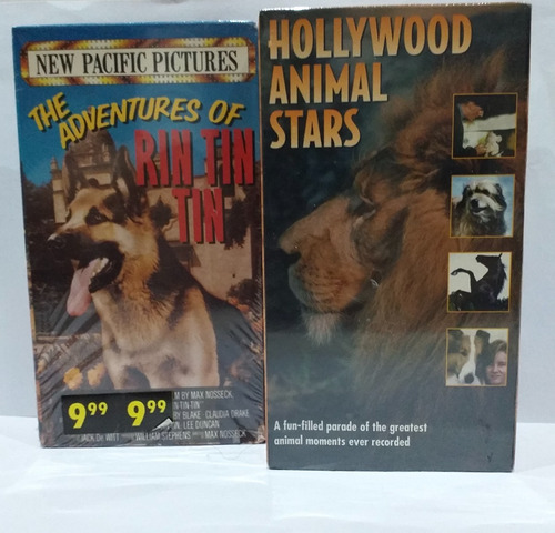 Cine Hollywood Animales En Peliculas Rin Tin Tin 3 Vhs Nuevo