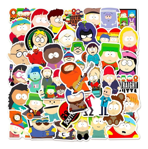 South Park 50 Stickers Contra Agua Calcomanías