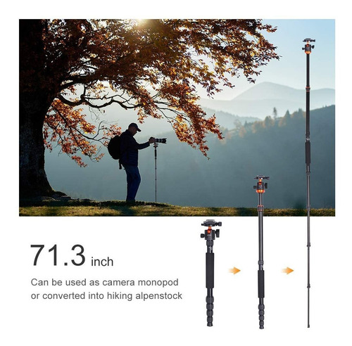 Trípode K&f Concept Para Cámaras Dslr, Con Monopié