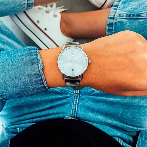 Reloj baco Velvet Azucena Mesh Malla Acero Imantada