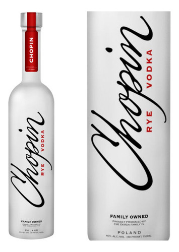 Vodka Chopin Con Vasitos Bostonmartin