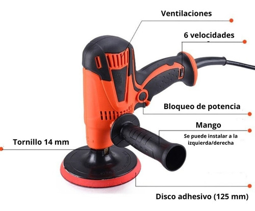 Maquina Pulidora Potente Lijadora De Auto Electrica 800w