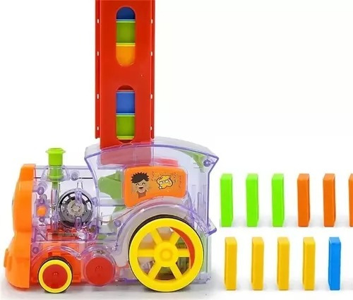 Tren Dominó Para Niños, Juego De Bloques De Construcción