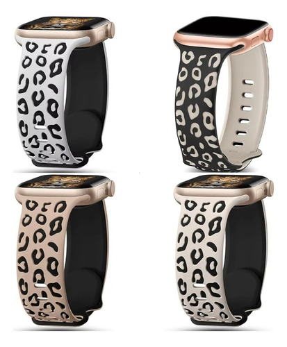 4 Correas For Apple Watch Ultra 10 9 8 7 Se 6 5 4 3 2 Mujer