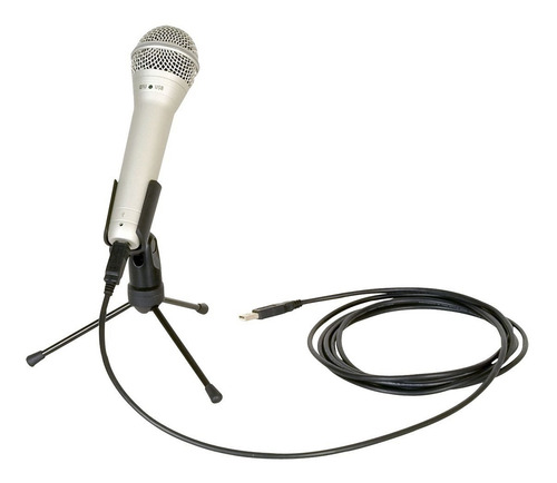 Imagen 5 de 9 de Microfono Samson Q-1u Usb Dinamico De Mano+soporte+cable