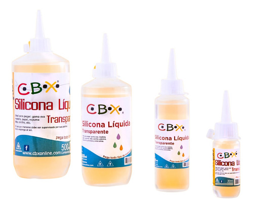 Silicona Liquida 24 Unidades X 30cc Pegamento Adhesivo Cbx