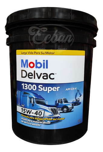 Aceite Mobil Delvac 1300 Super 15w40 Balde 19l // Ecban