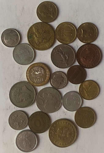 Lote De Monedas Belgica Usa Japón Chile Austria Boliv 940/9m