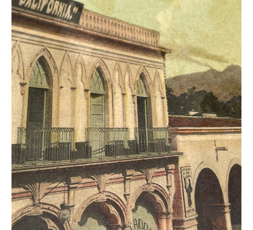 Portal Hidalgo Y Calle Republica Colima 2 Postales Antiguas (Usado)