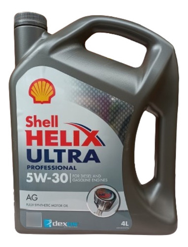 Shell Helix Ultra 5w30 Ag Profesional Sintético 4 Litros