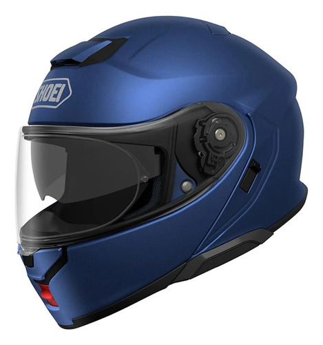 Capacete Shoei Neotec 3 Carbono Robocop Azul Fosco Moto