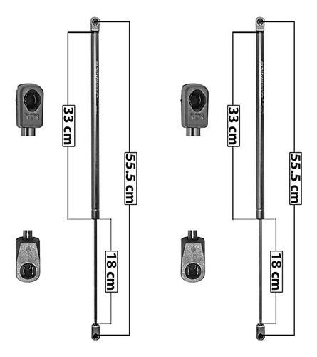 Set 2 Amortiguadores Cofre Spart Pontiac Grand Prix 97_03