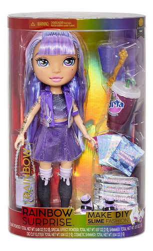 Rainbow Surprise Dolls  Amethyst Rae O Blue Skye, Multicol